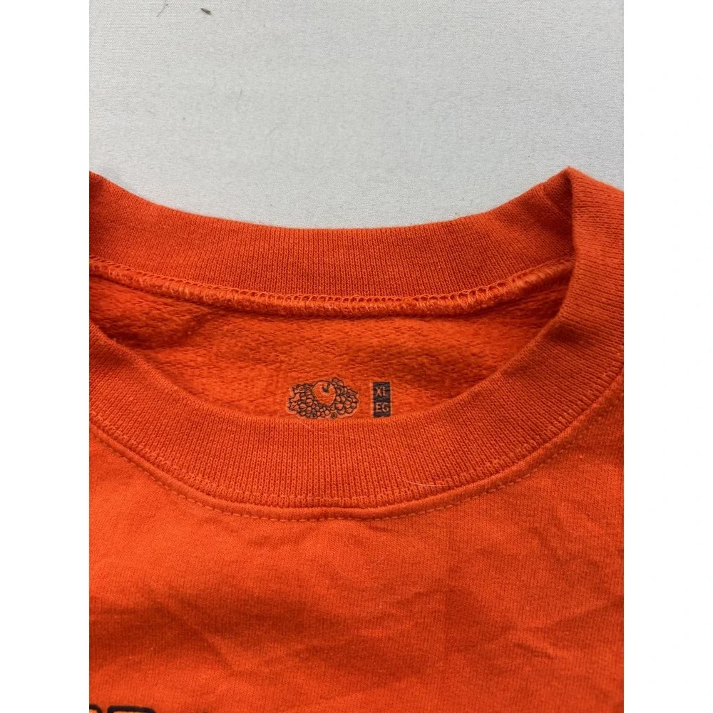 Gatlinburg Fruit of the Loom XL Orange Crewneck Sweatshirt Short Sleeve Souvenir